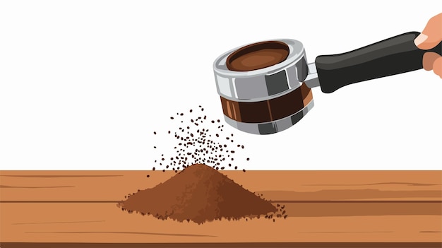 Grinding Coffee Beans Pixel Art